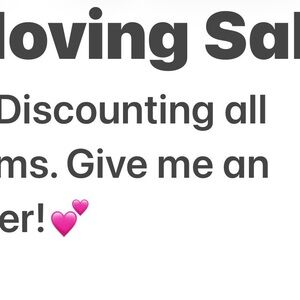 Moving Sale Announcement